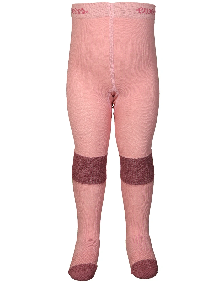 Krabbelstrumpfhose UNI mit ABS in altrosa