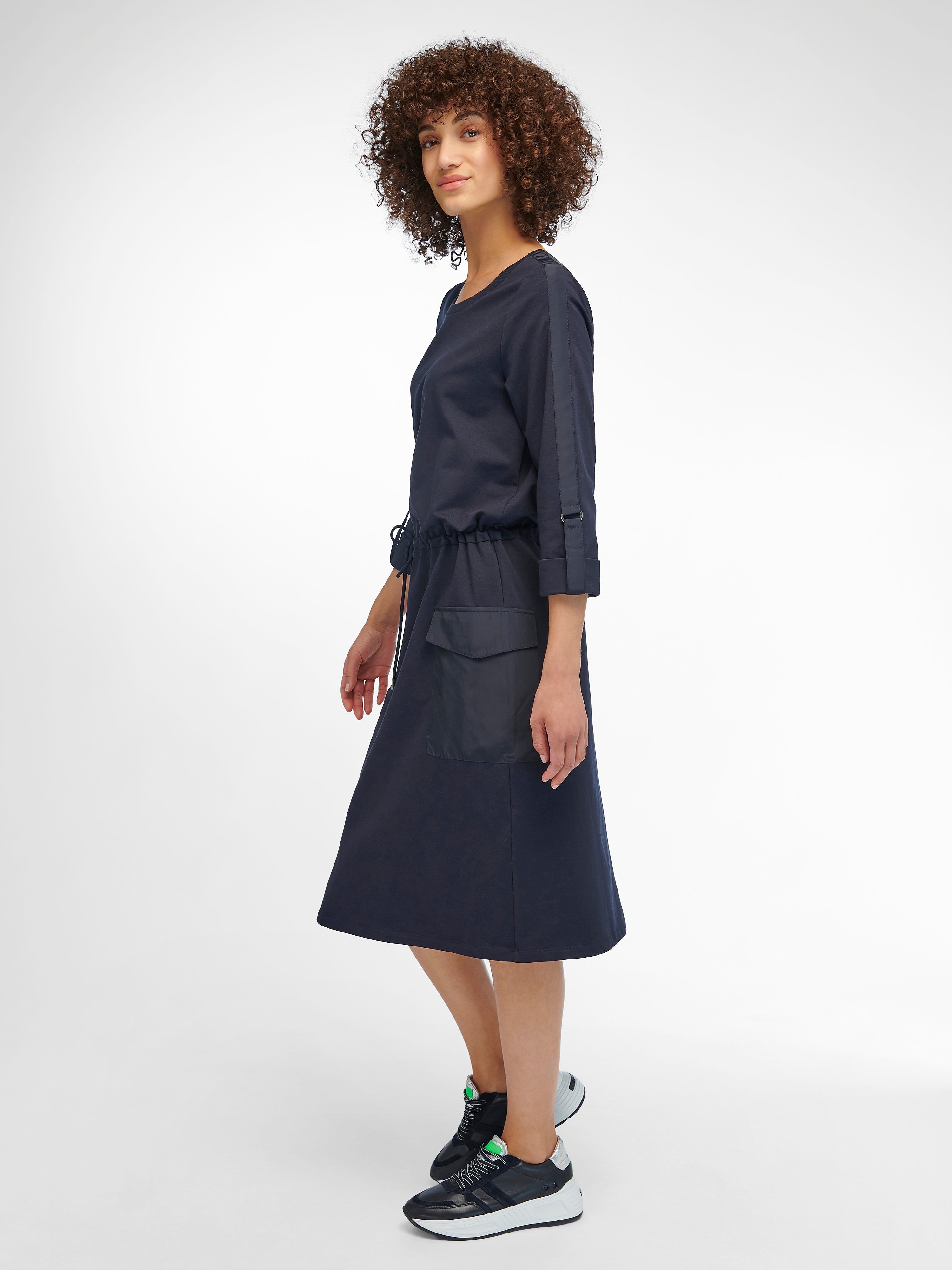 Jersey-Kleid mit 3/4-Arm