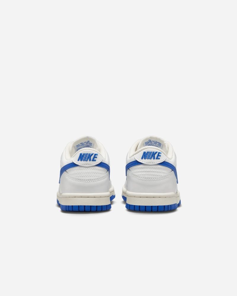 Chaussures Nike Dunk Low Blanc & Bleu Royal pour Enfant