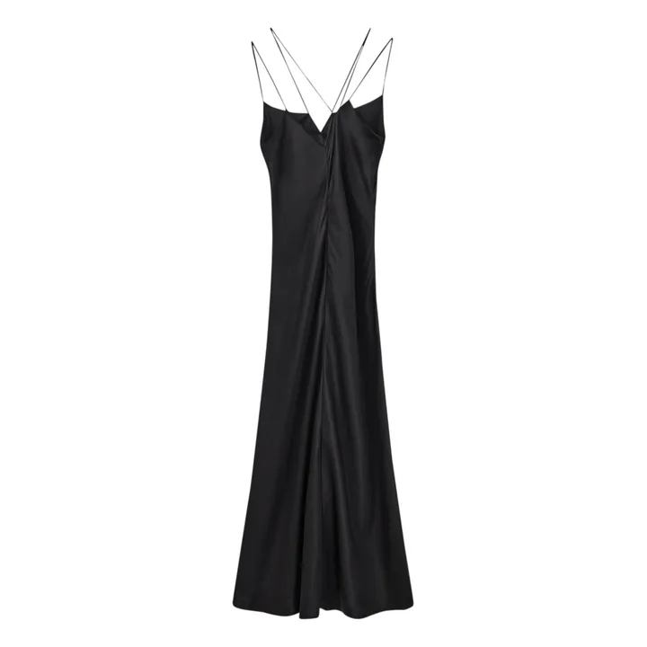 The Garment Robe Catania Slip Soie | Noir