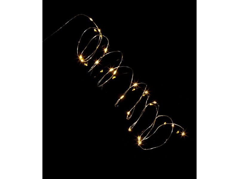 Dameco LED Micro Draht Lichterkette, 290 cm LED Angel Hair
