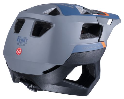 Casque Kenny Rafale Gris/Orange