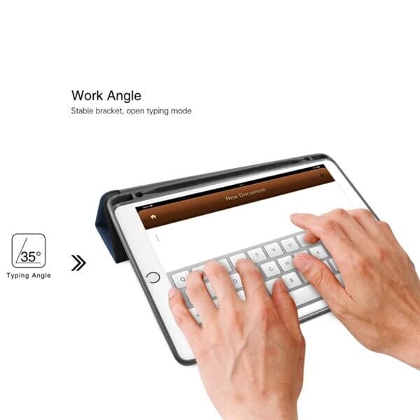 Kunstlæderetui med penneholder til iPad Pro 10,5