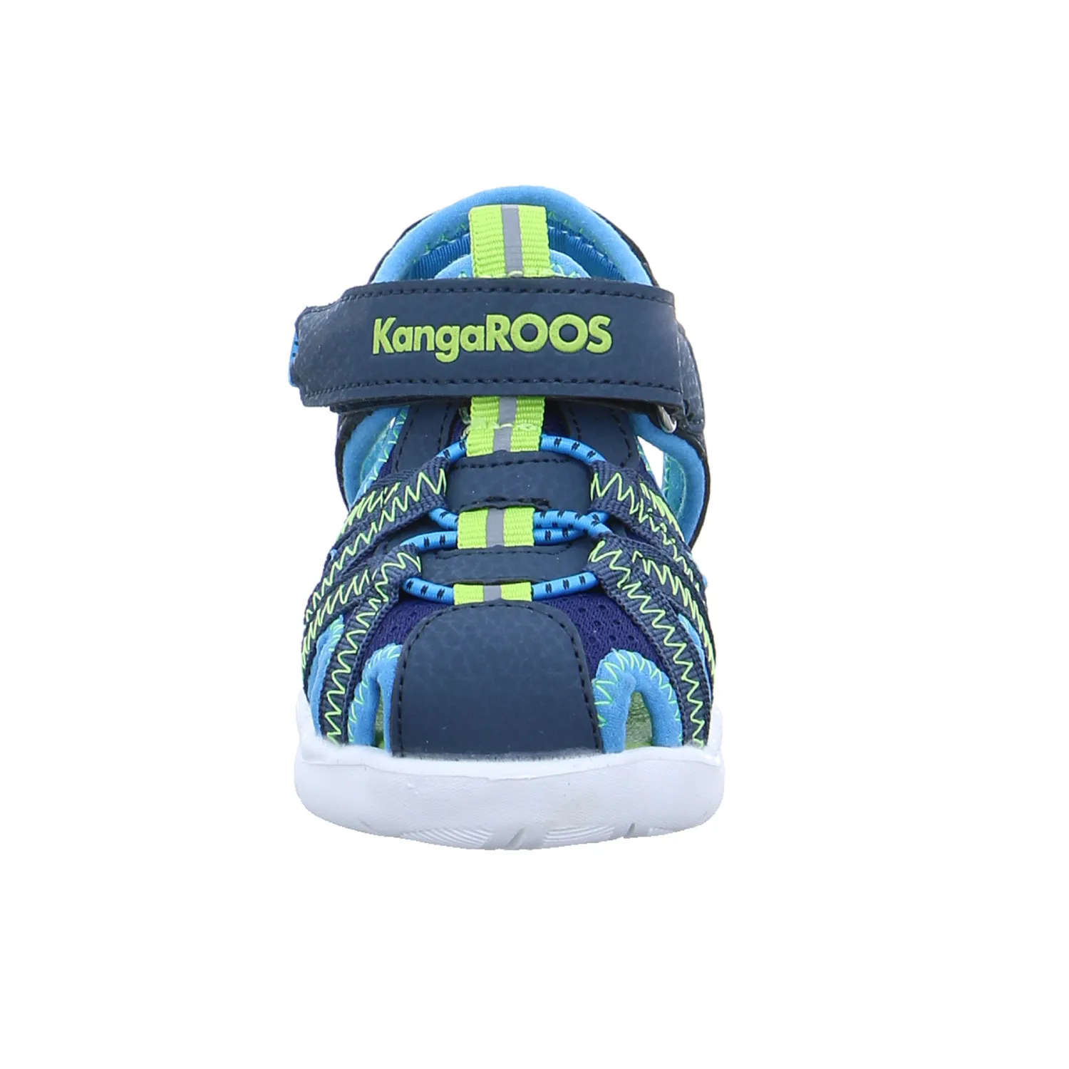 KANGAROOS Baby-Sommer-Bottine Dunkelblau Lederimitat  Halboffene Sandale