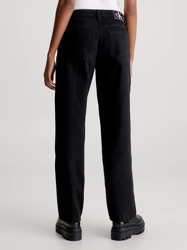 Calça jeans reta dos anos 90