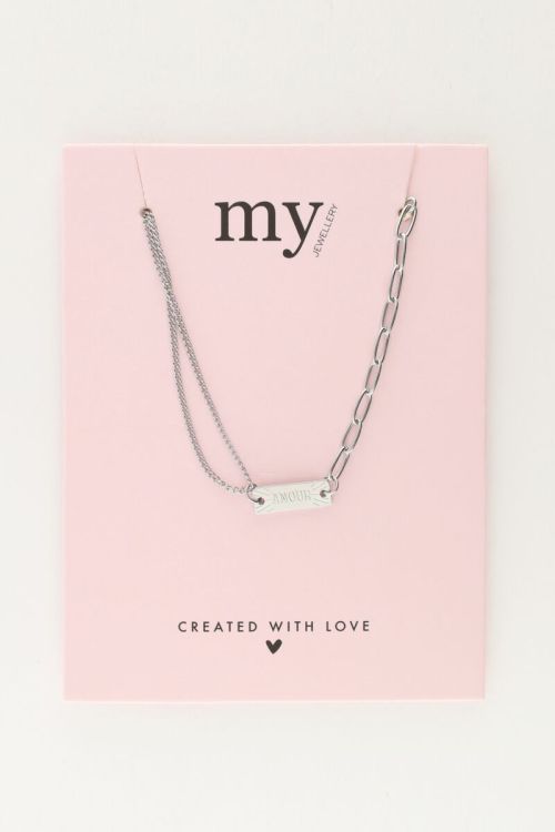 Ketting met verschillende schakels amour