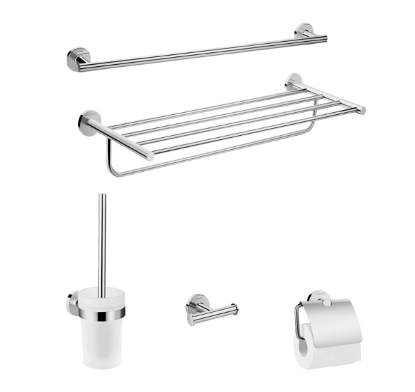 Hansgrohe Logis Universal badaccessoireset 5-delig chroom