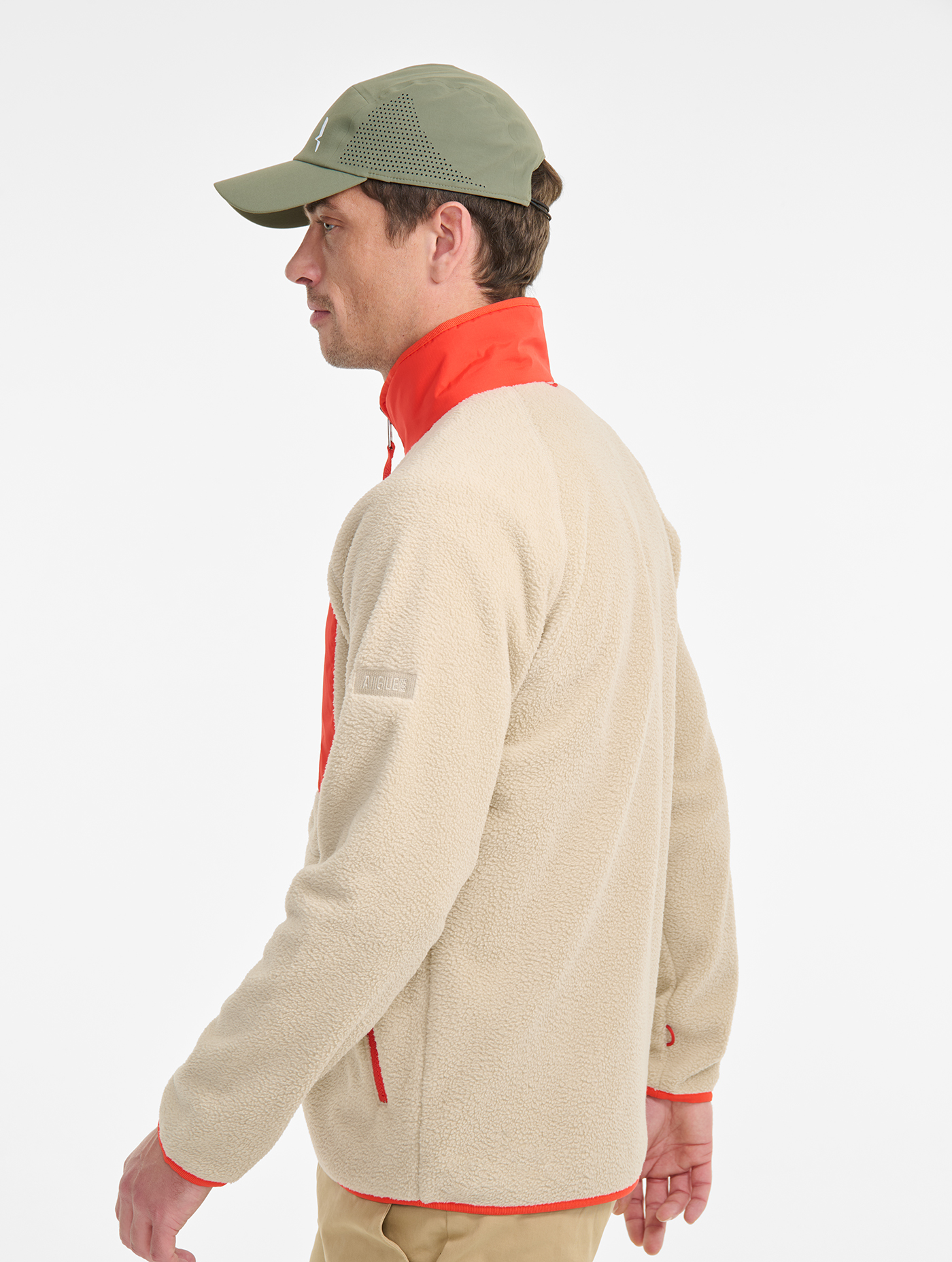 Polaire sherpa T-KIT avec fermeture éclair BEIGE