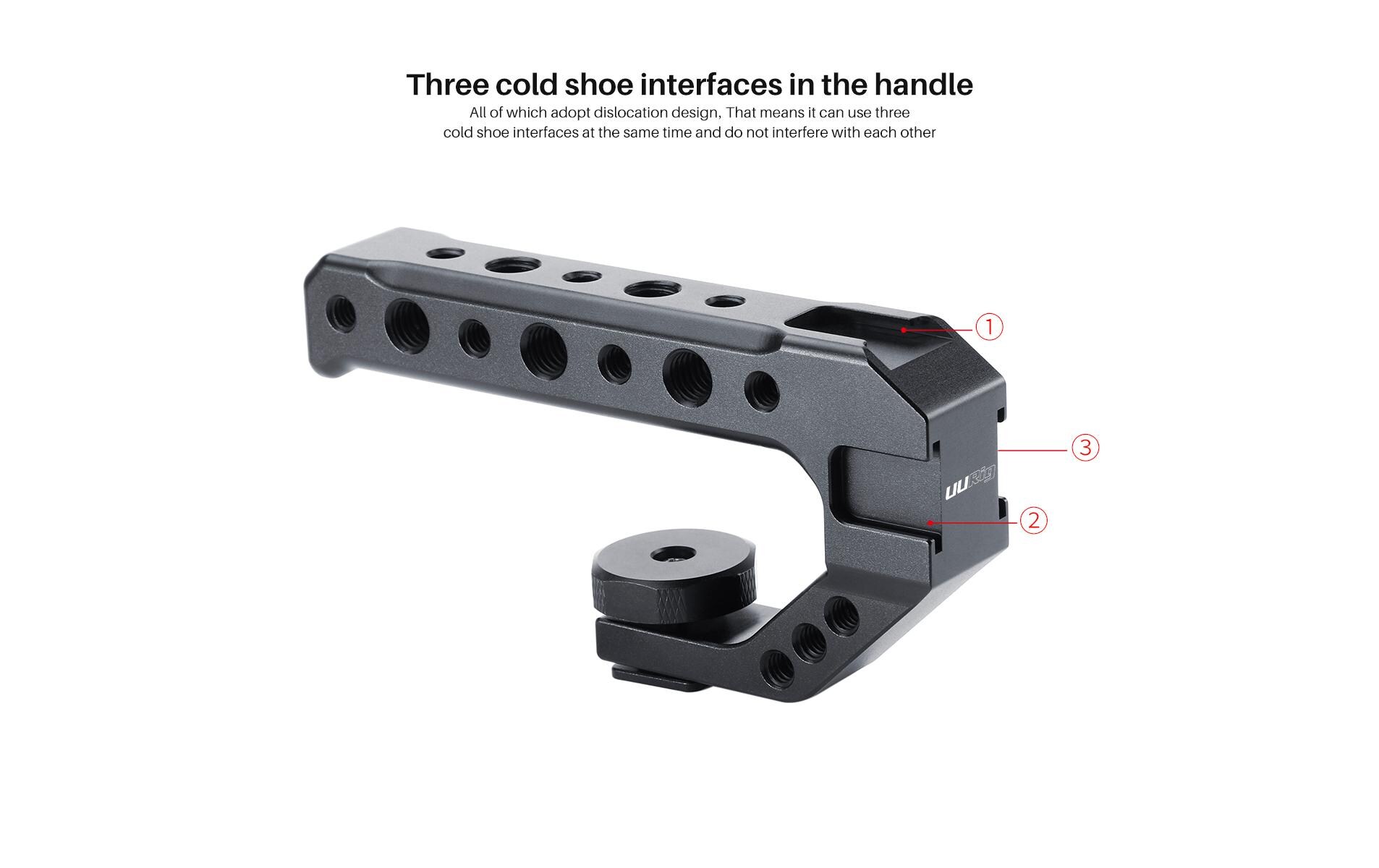 Haltegriff R005Aluminium-Universalhandgriff mit kaltem Schuh