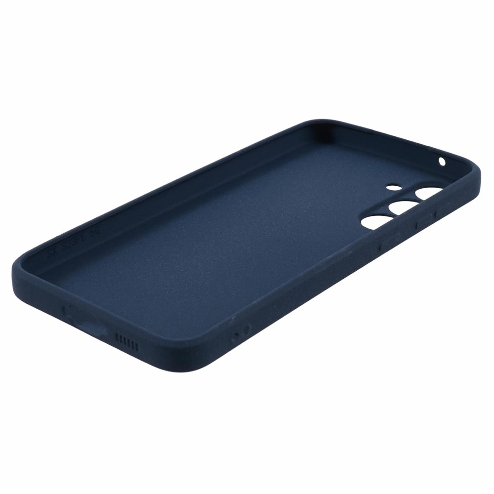 Samsung Galaxy S23 FE Gummi Case Hülle mit Kameraschutz - Dunkelblau (Matt)