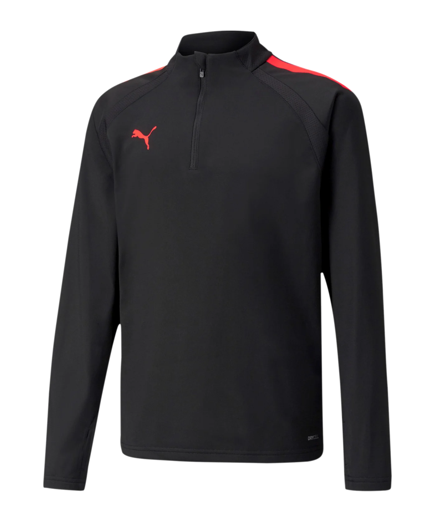 PUMA teamLIGA HalfZip Sweatshirt Kids Schwarz F43
