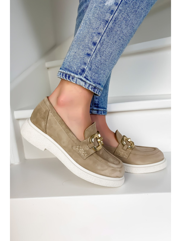 Mocassins E303E13 Camoscio Nude Spring - Semerdjian