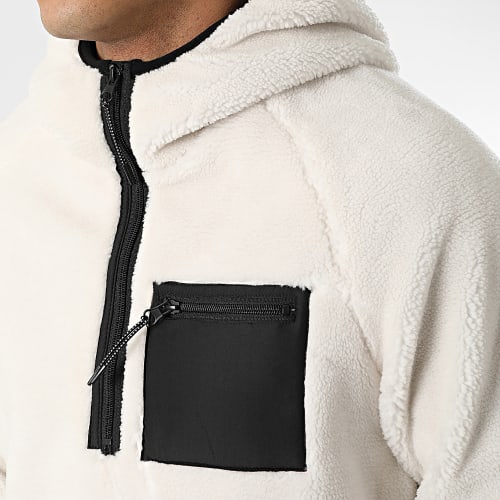 Veste Col Zippé Capuche Polaire 242 Blanc