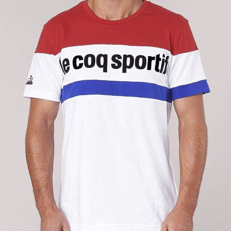 Le Coq Sportif TRICOLOR TEE White