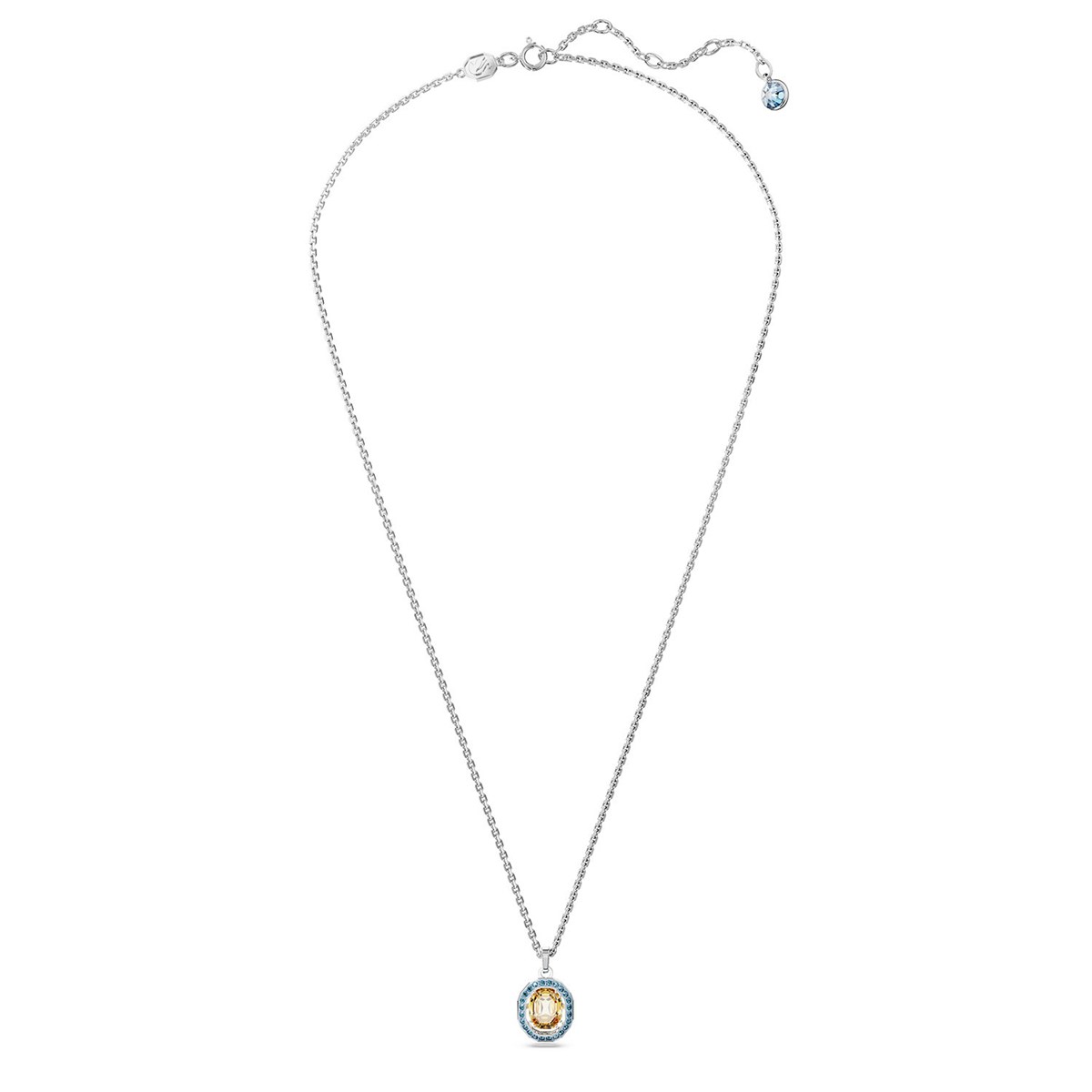 Pendentif Swarovski Chroma jaune et bleu