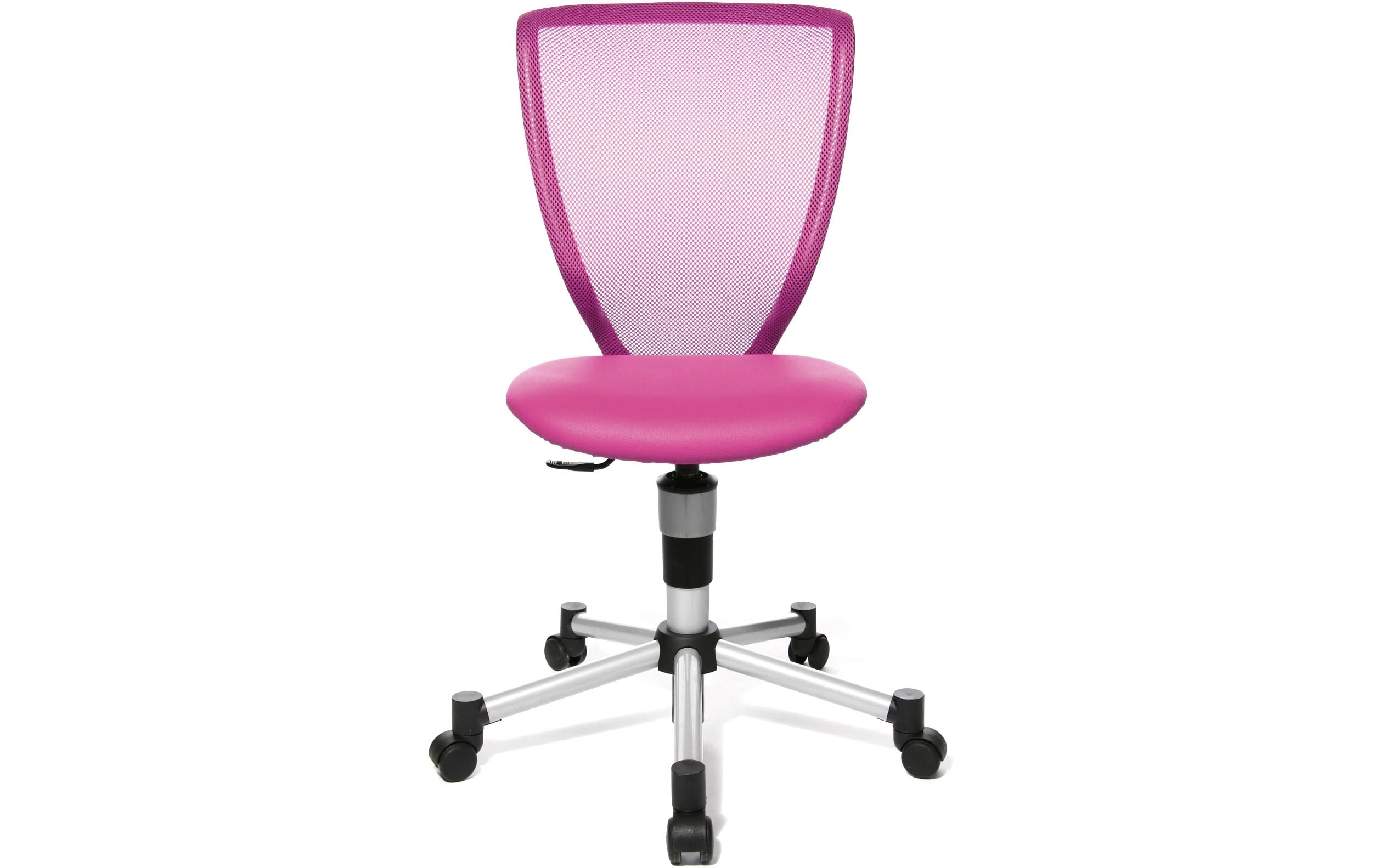 Kinder Bürostuhl Titan Junior, Rosa<br>Mitwachsender Design-Kinder- und Jugenddrehstuhl