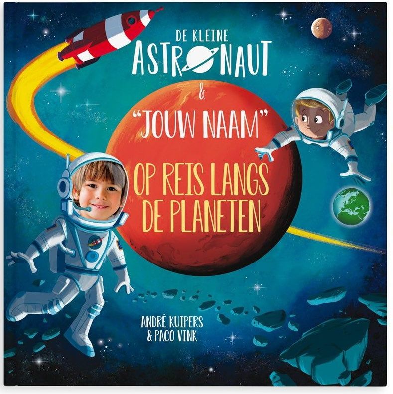 Boek met naam en foto - De kleine astronaut en naam - Hardcover