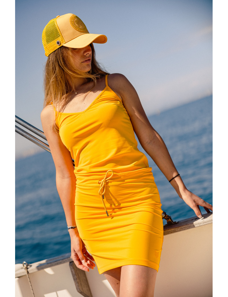 HBT BASICS ESSENTIELS - ALISON ROBE COURTE MANGUE