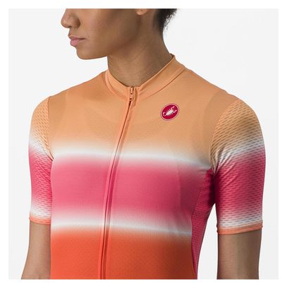 Maillot Manches Courtes Femme Castelli Dolce Orange/Rose
