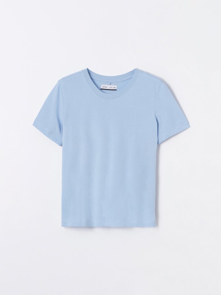 Pacote com 2 camisetas básicas de gola redonda - Vermelhas