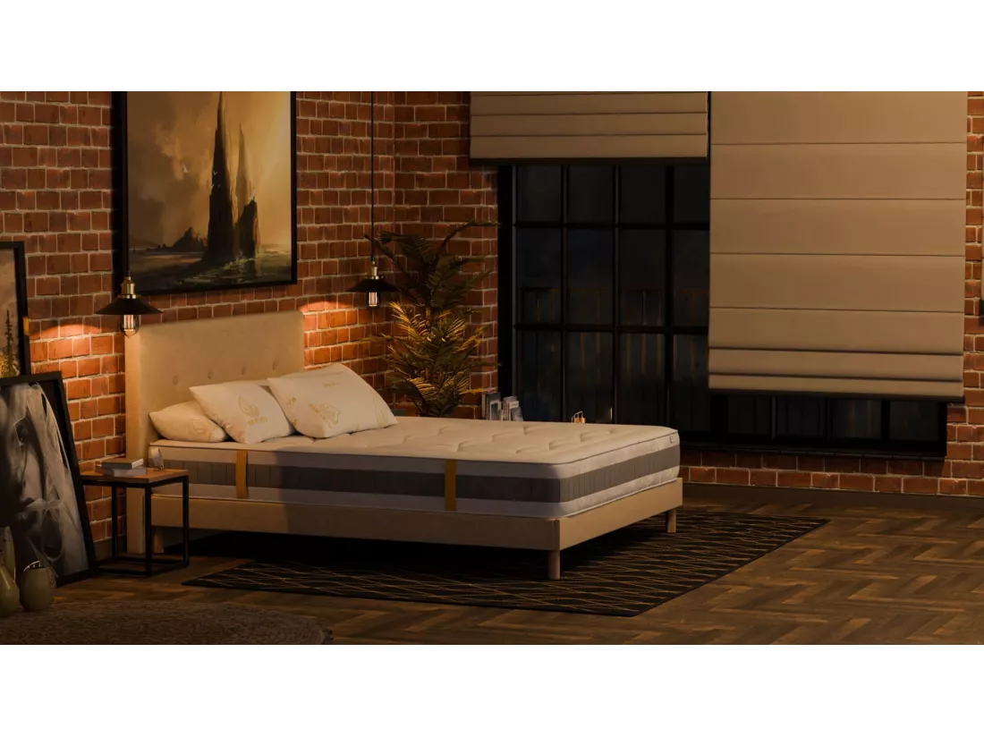 Matelas 160x200 Haven - Mémoire de Forme Haute Qualité - Mal de Dos - Épaisseur 30 - Confortable - Solides - Primo Douce Lune