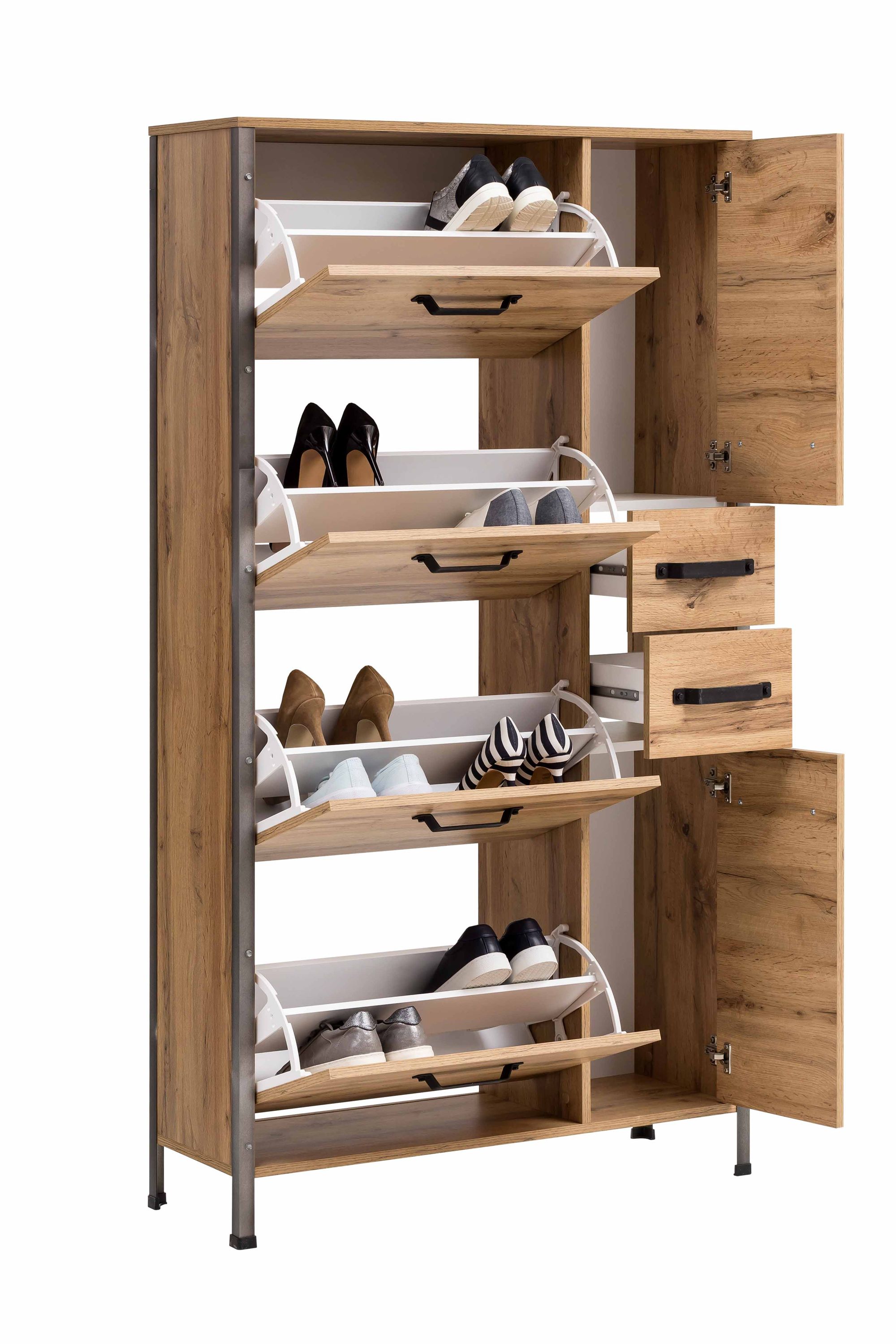 Schuhschrank Hako mit Stiefelfach und Schubkasten