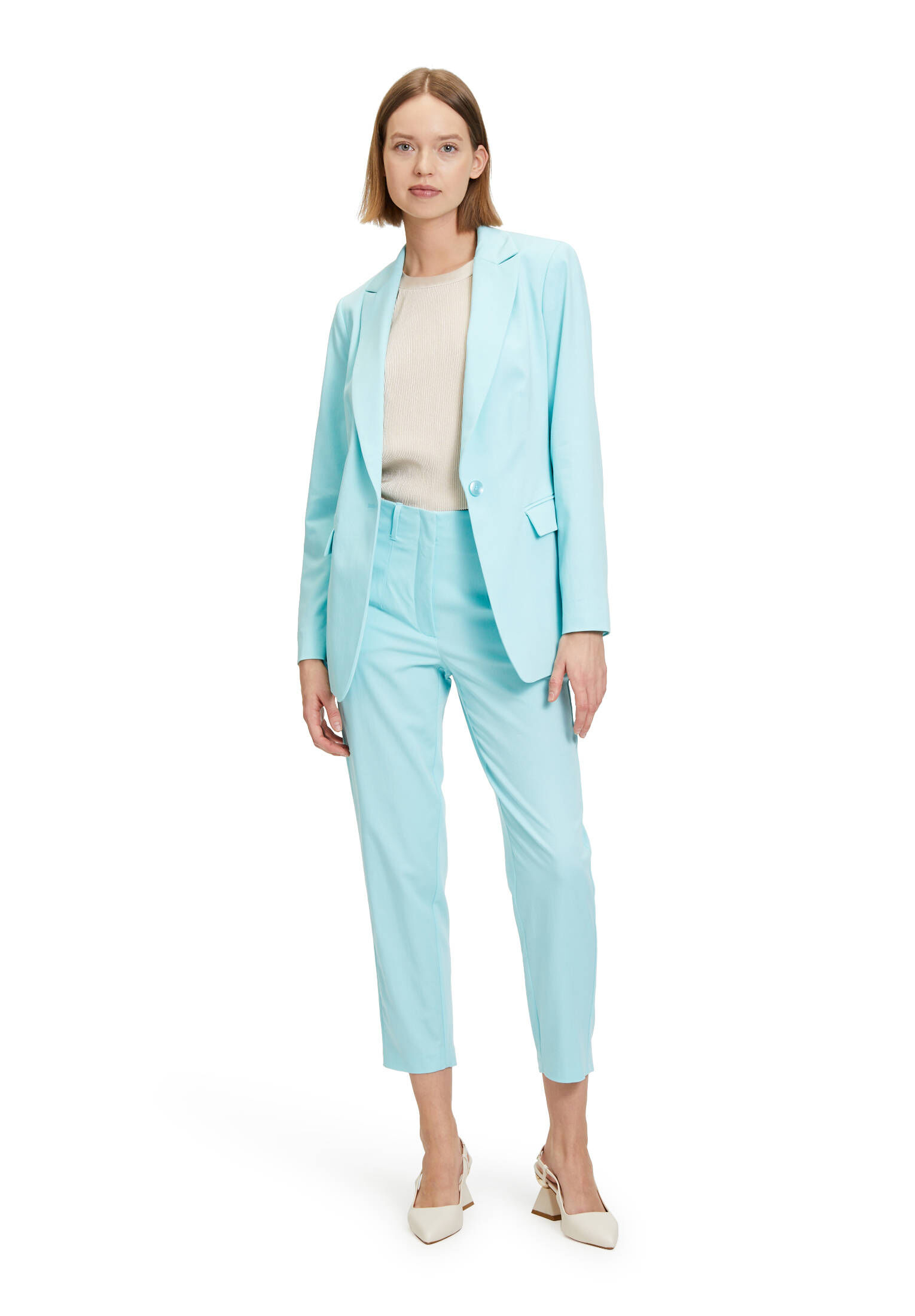 Betty & Co| Damen Longblazer mit Taschen
