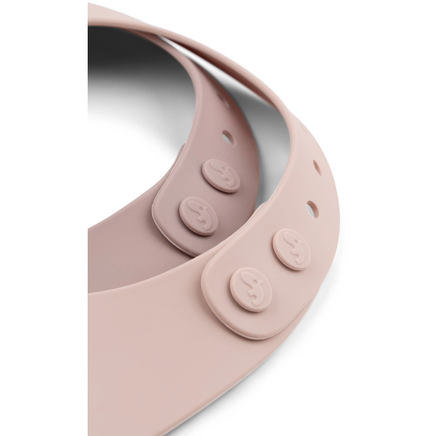 Done by Deer™ Silikon-Lätzchen 2-er Pack Ozzo Rosa