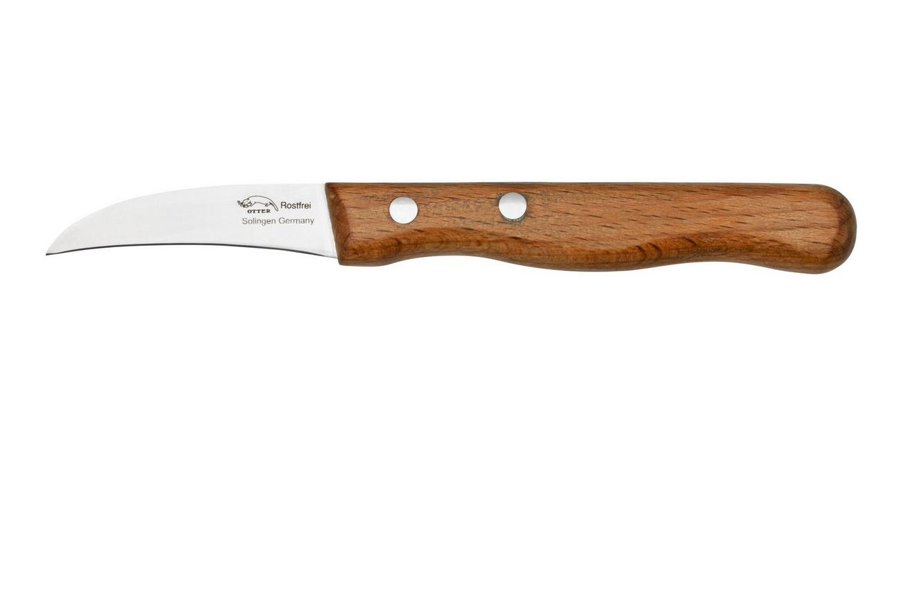 Otter Paring Knife 1011 Curved Stainless Beech, schilmes