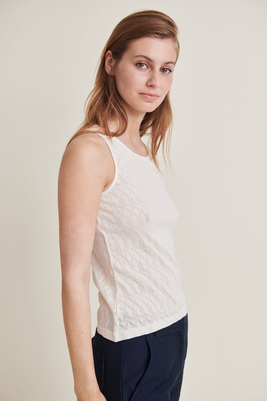 Basic Apparel Ana Tank Gots 600 white swan