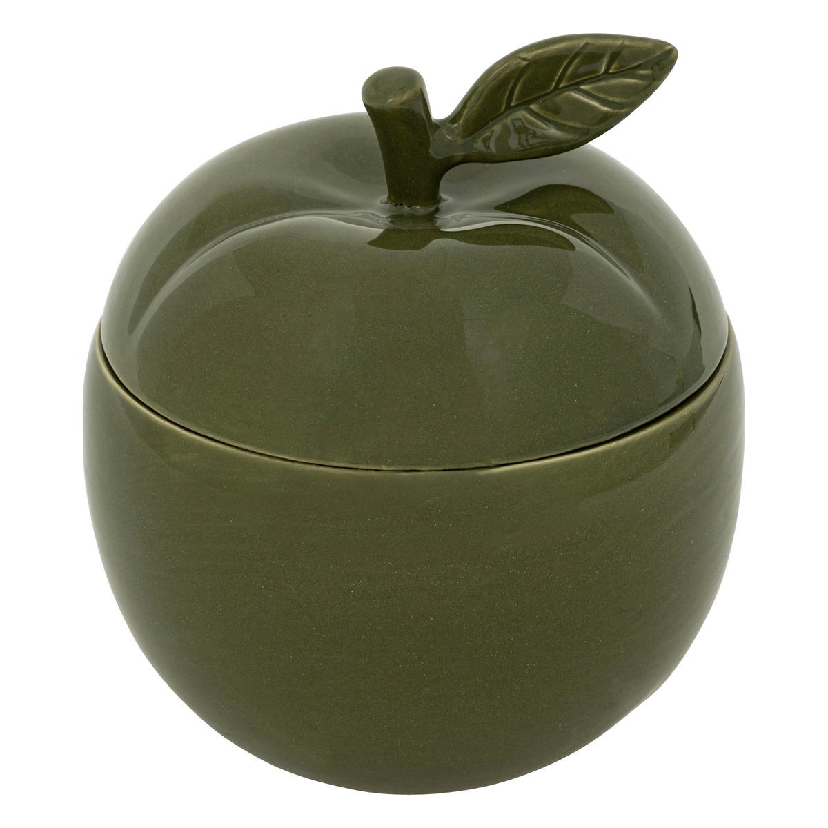 BOITE FORME POMME FAMILY CORNER CERAMIQUE D.17.5CM