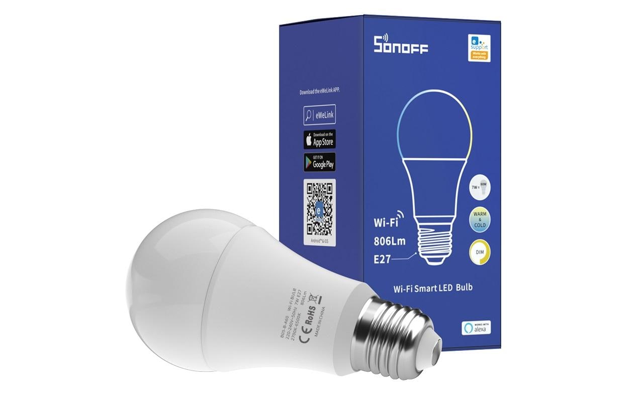 Leuchtmittel B02-B-A60 2700 K-6500 K, E27Intelligente WiFi Led Birne