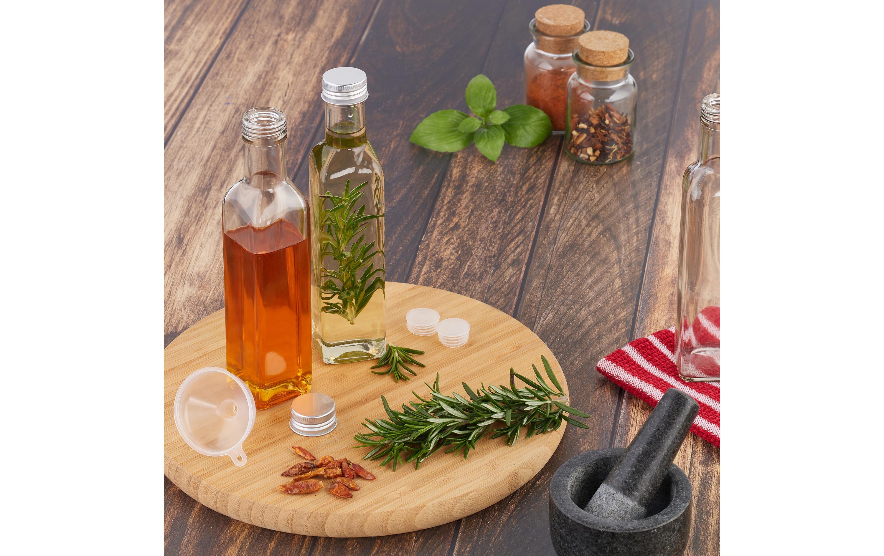 Einmachflasche 250 ml, 8 StückGlasflaschen zum Befüllen mit Likör, Saft, Öl