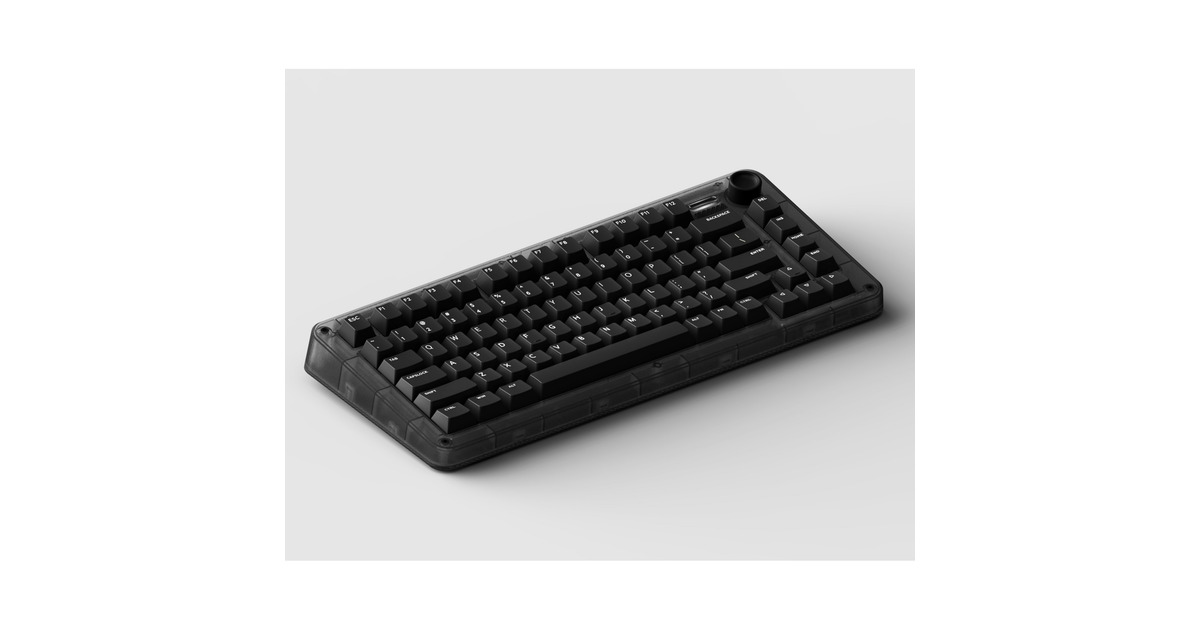 IqunixZX75 Dark Side Wireless Mechanical Keyboard, gaming toetsenbord  (Zwart, US lay-out, Cherry MX Red, RGB leds, 75%, Hot-swappable, Double-shot PBT, 2.4GHz | Bluetooth 5.1 | USB-C)