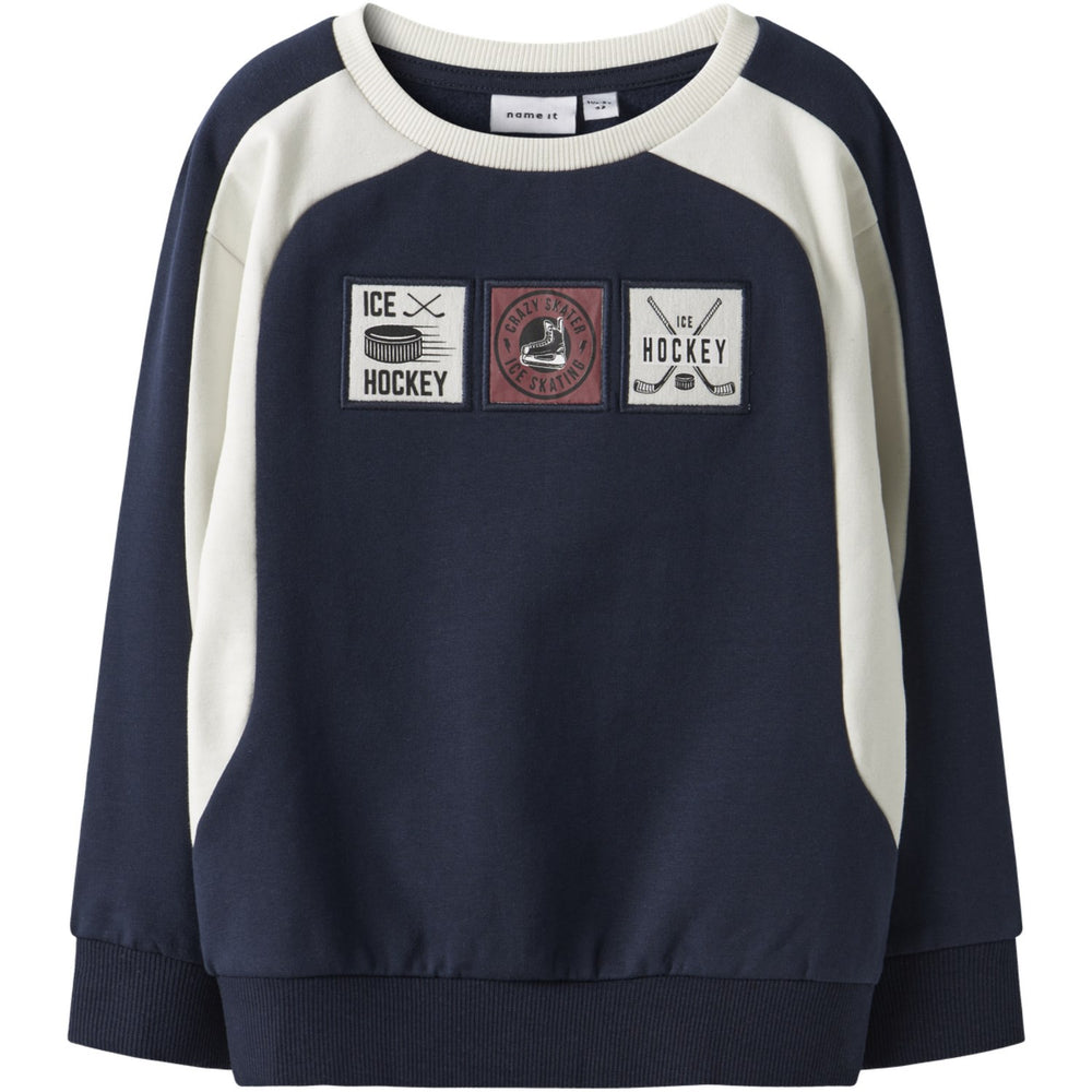 Køb Name It Navy Blazer Nmmsylvester Ls Nreg Sweat Bru