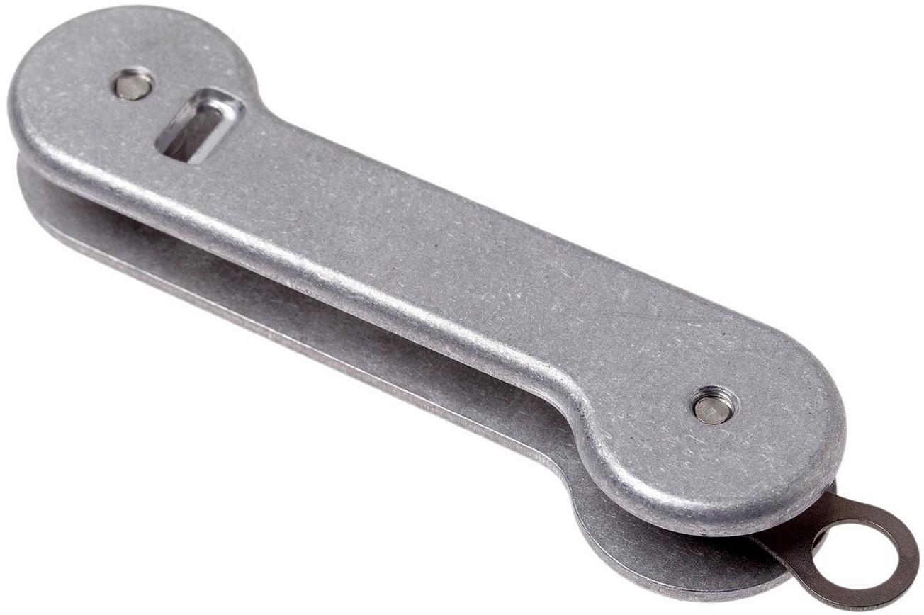 KeyBar aluminium sleutel organiser, grijs