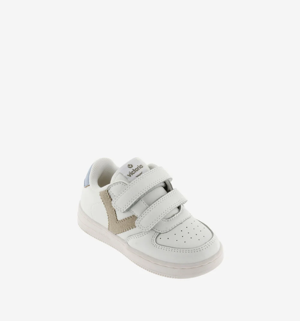 TIEMPO BASKETS CONTRASTANTES Baskets de sport pour enfant TAUPE