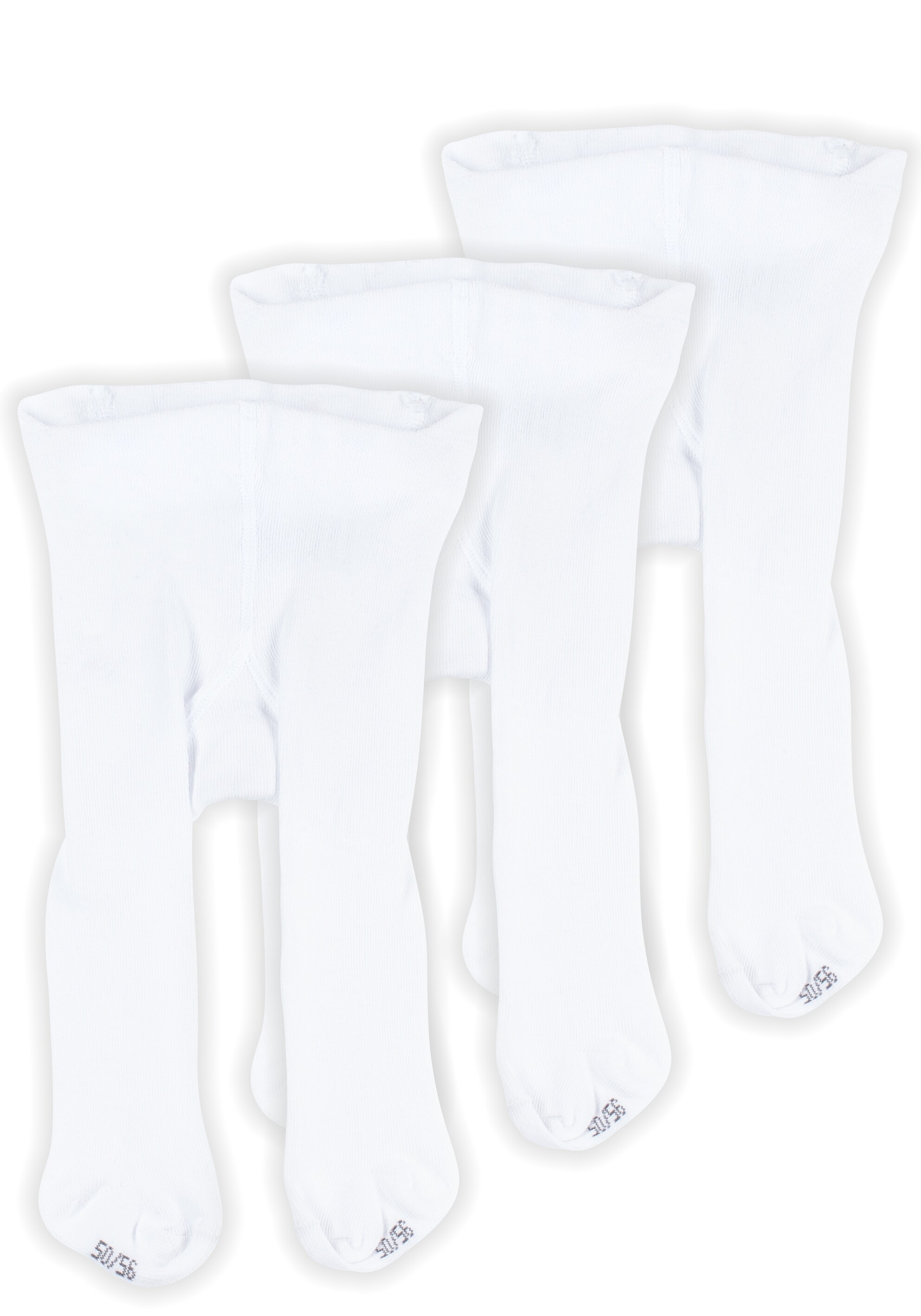 Cotton Prime® 3er Set Baby Strumpfhose uni