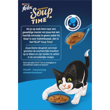 Felix Soup Vis Selectie Kattensoep 6 x 48g
