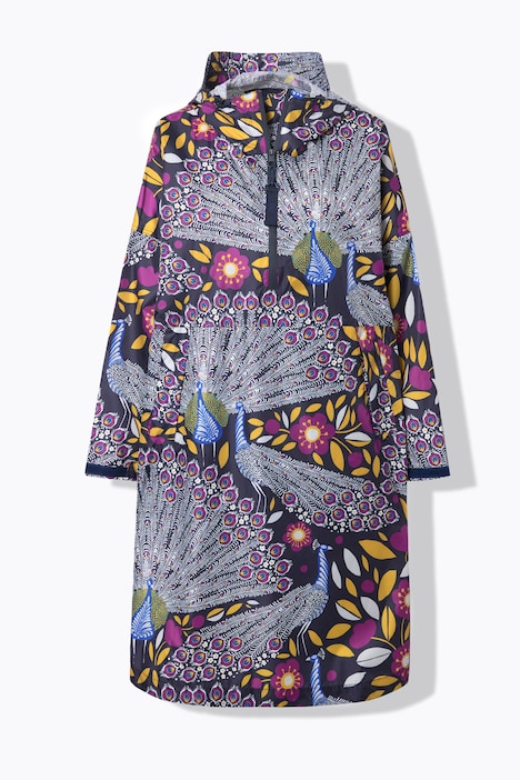 Funktions-Regencape, Unisex, Print, Kapuze