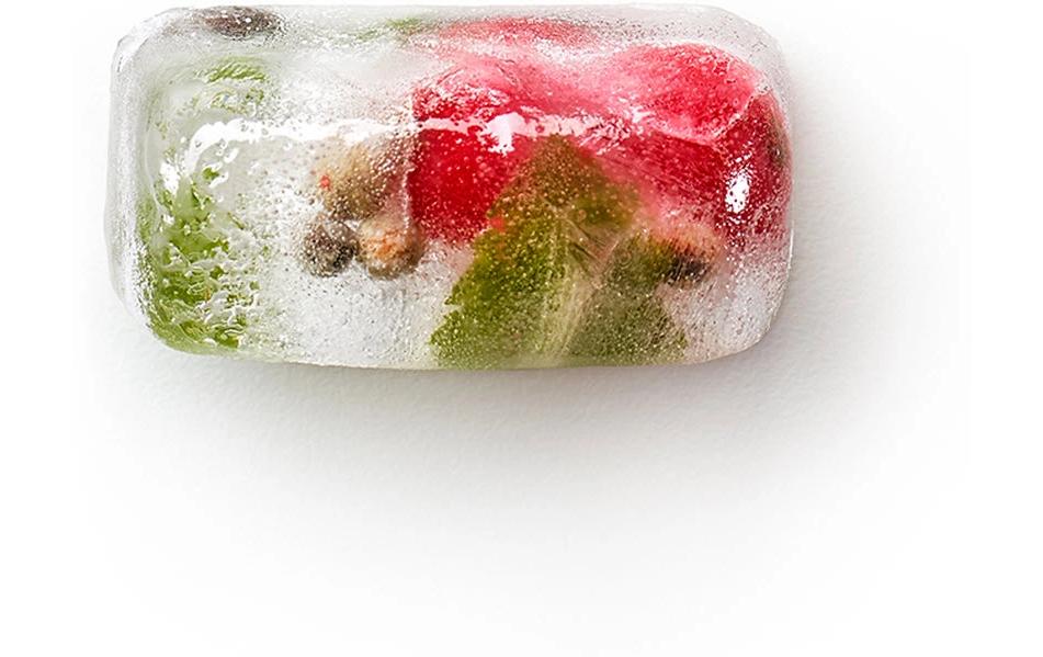 Eiswürfelform RotEiswürfelschale zur Herstellung und Aufbewahrung von Eiswürfeln