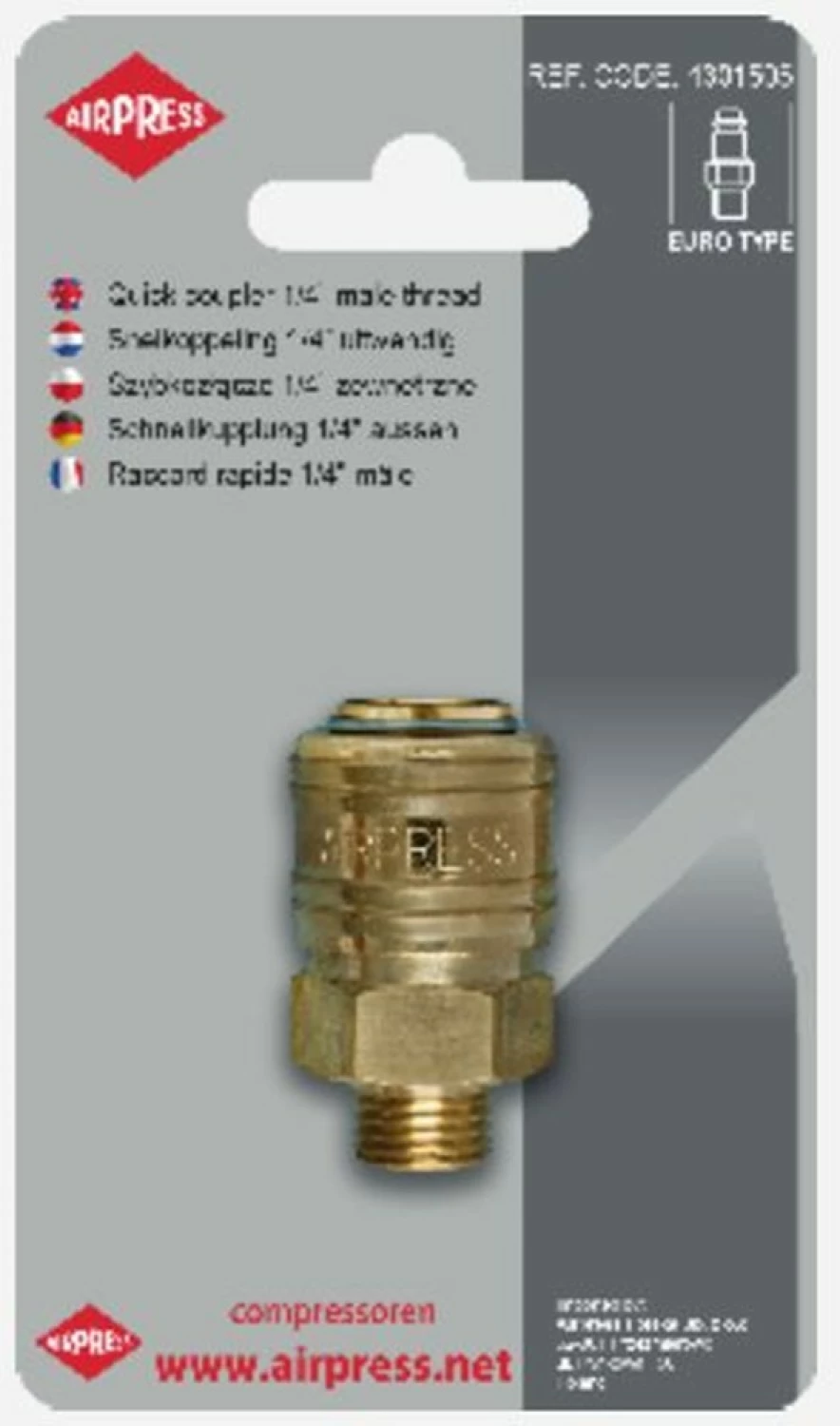 Airpress 4301505 - Snelkoppeling Euro 1/4