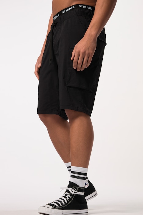STHUGE Cargo-Bermuda, Elastikbund, Nylon, bis 8 XL