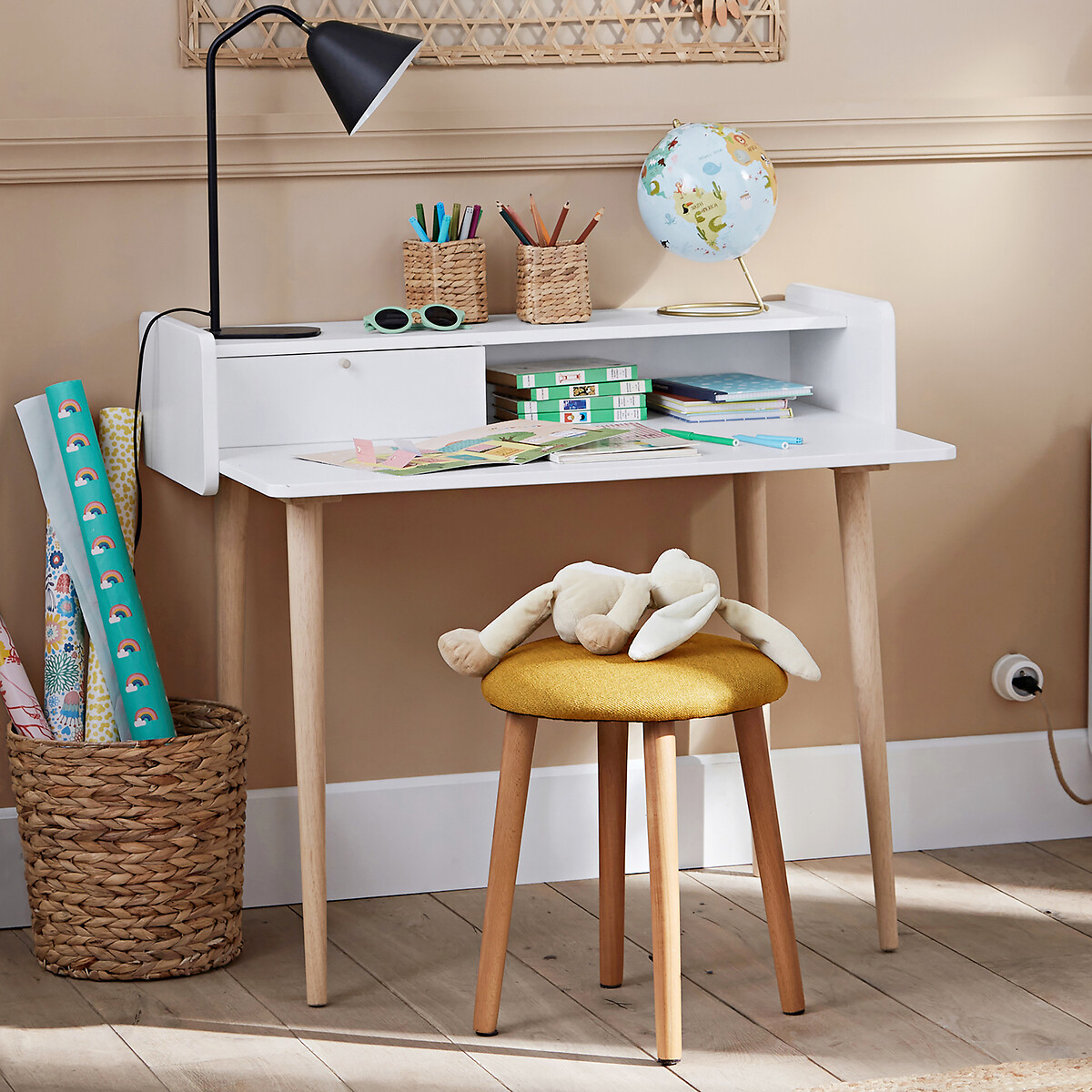 LA REDOUTE INTERIEURS<br>Escrivaninha infantil com plataforma elevada