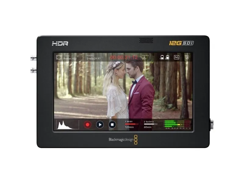 Blackmagic Video Assist 12G HDR - LCD / DVR combo - farve - på kamera - 5