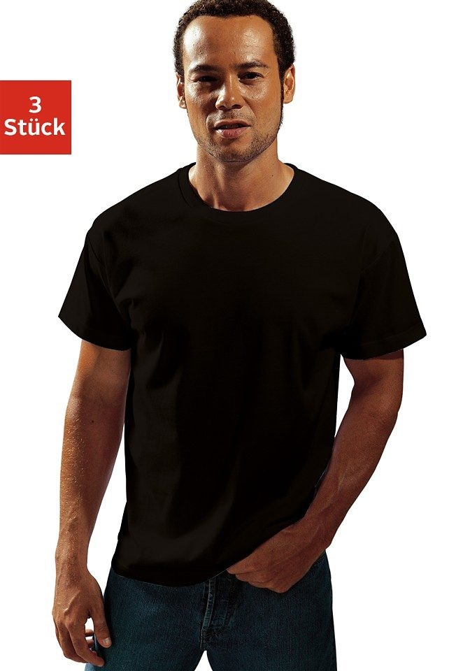 H.I.S T-Shirt, 3 Stk. aus Baumwolle perfekt als Unterziehshirt