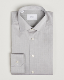 Eton Slim Fit Signature Twill Shirt Beige