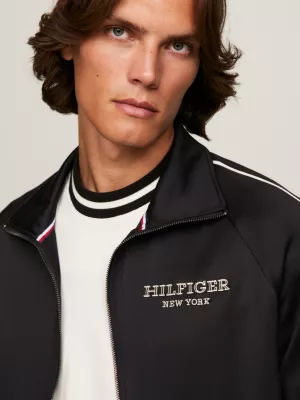 Jaqueta esportiva Hilfiger Monotype com zíper
