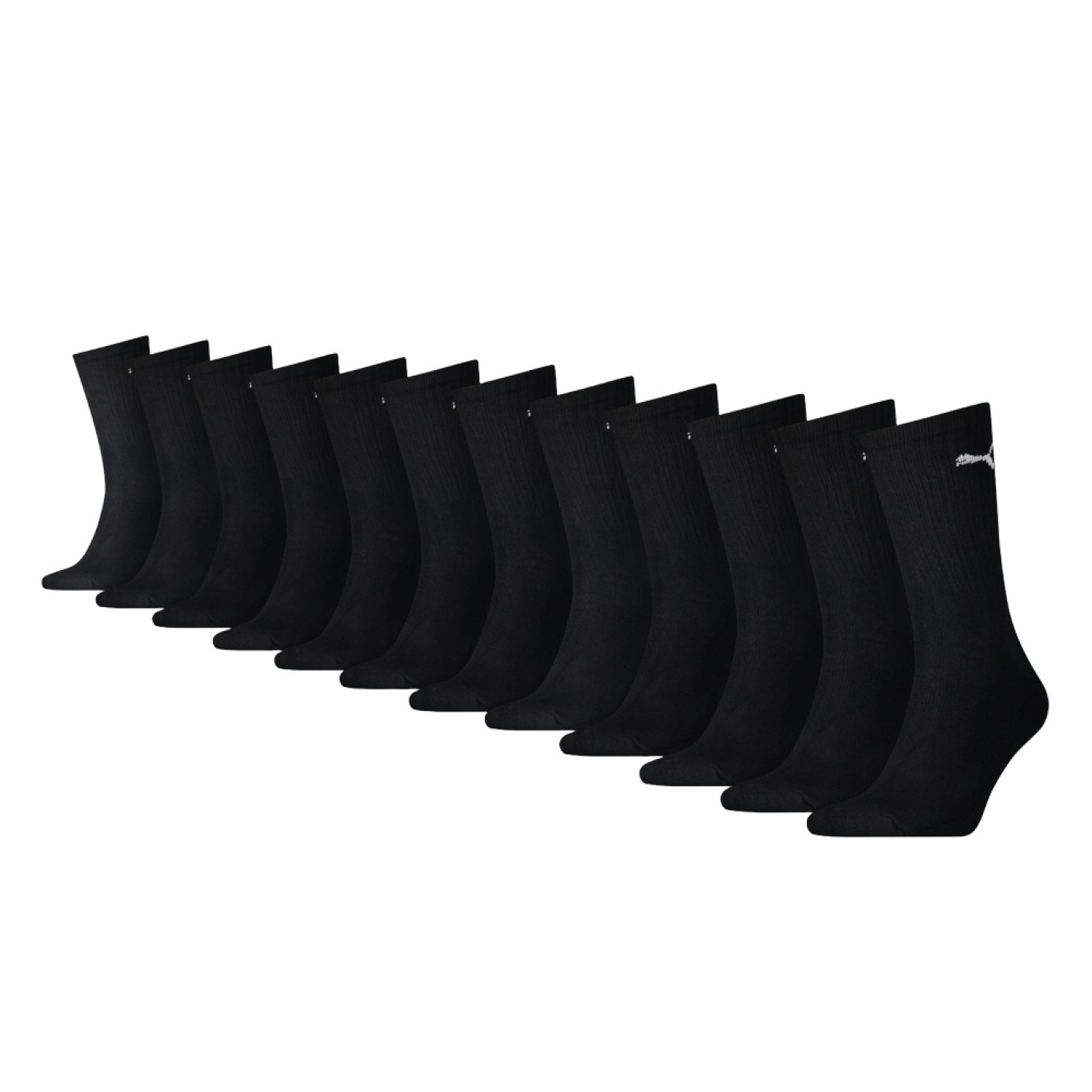 PUMA Sportsokken 12-Pack Zwart