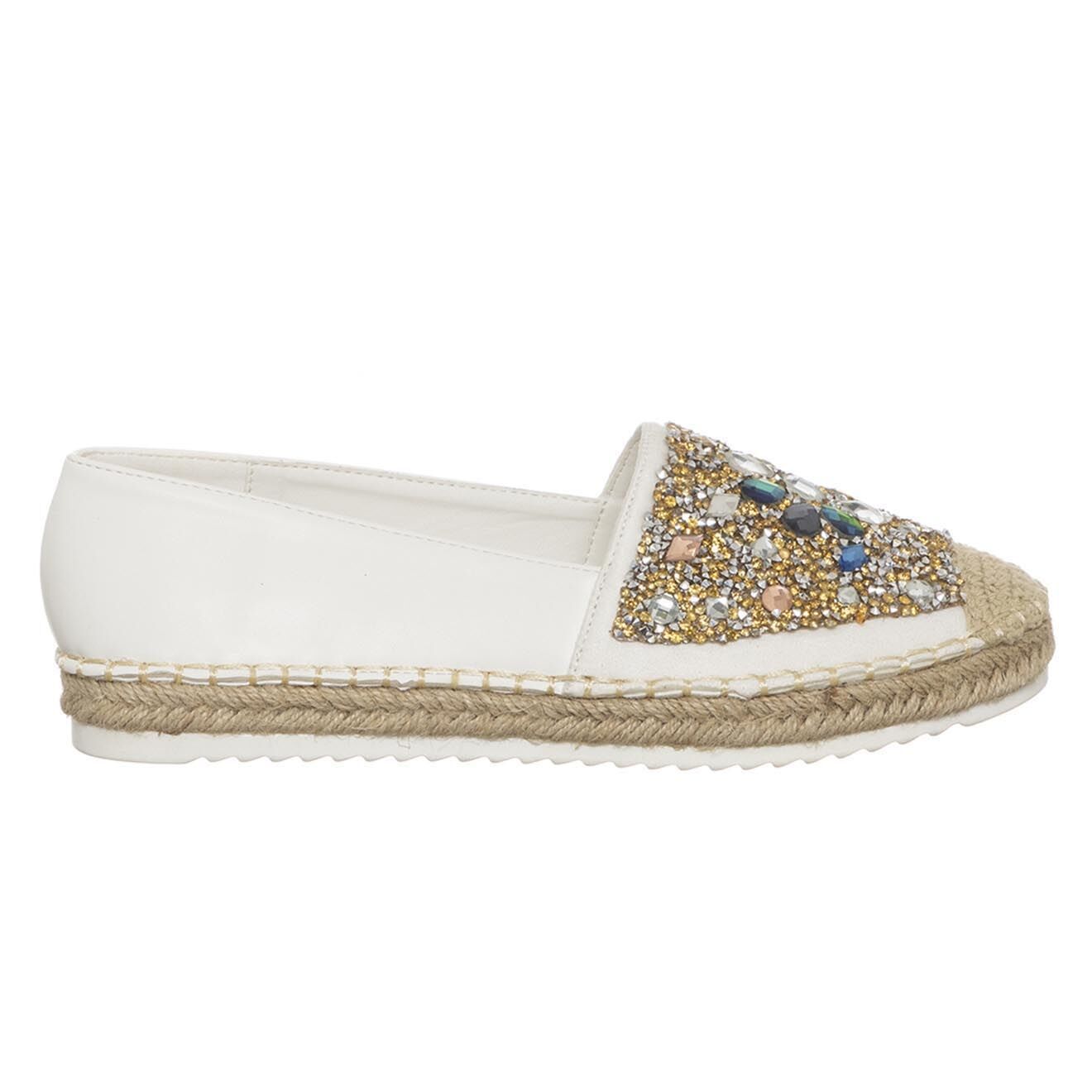 Laura Biagiotti Espadrilles Nuana blanc/doré
